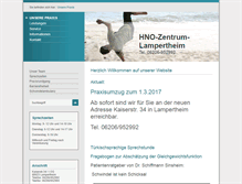 Tablet Screenshot of hno-arzt-lampertheim.de